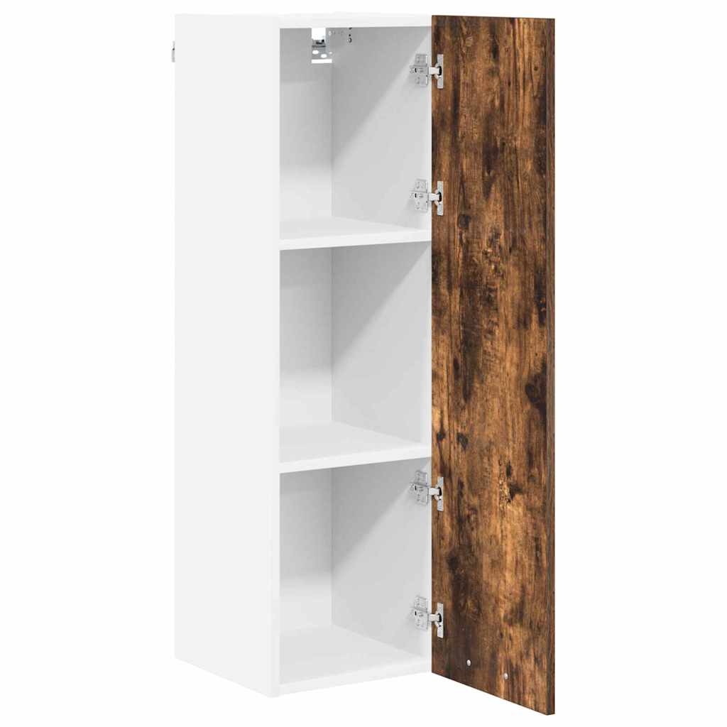 vidaXL Hanging Cabinet Smoked Oak 30 x 31 x 100 cm Engineered Wood