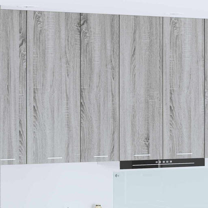 vidaXL Hanging Cabinet Grey Sonoma 30 x 31 x 100 cm Engineered Wood