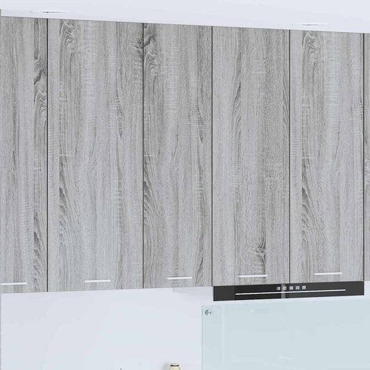 vidaXL Hanging Cabinet Grey Sonoma 30 x 31 x 100 cm Engineered Wood