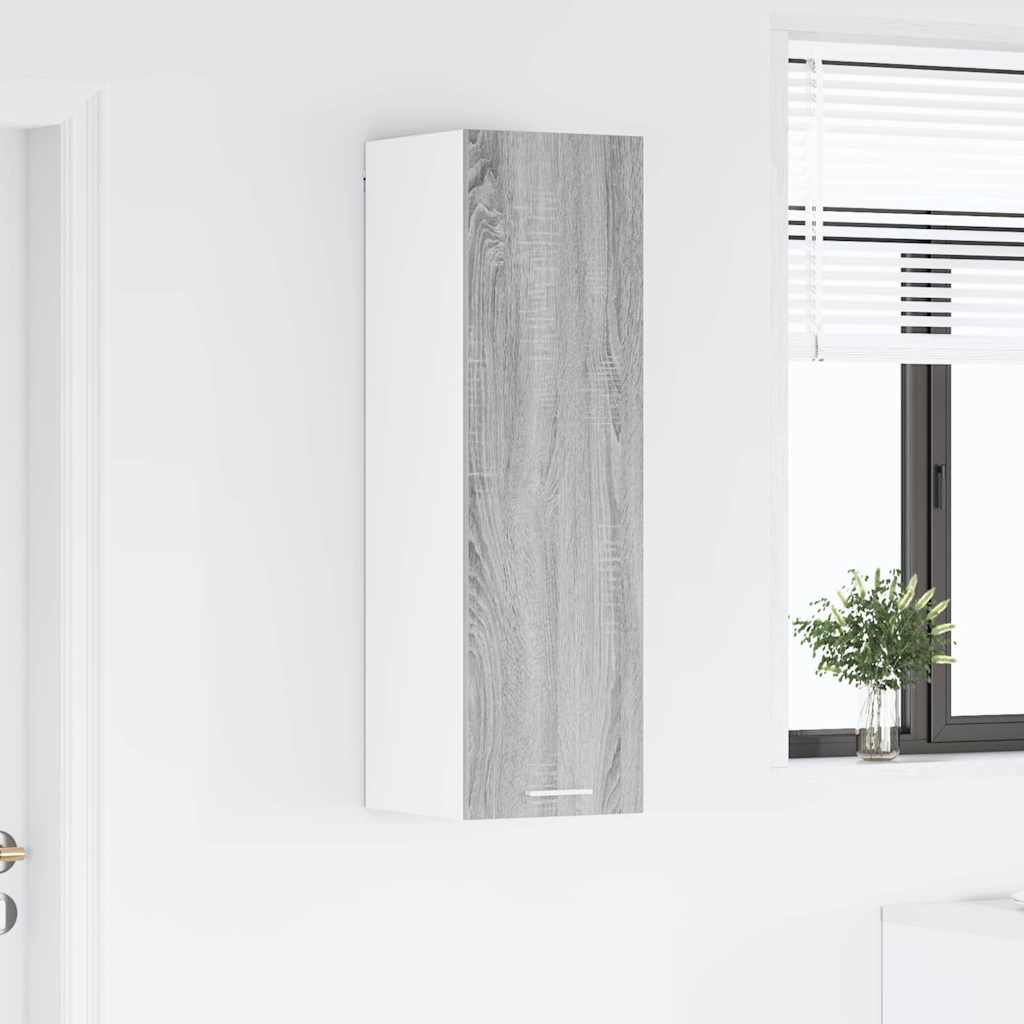 vidaXL Hanging Cabinet Grey Sonoma 30 x 31 x 100 cm Engineered Wood