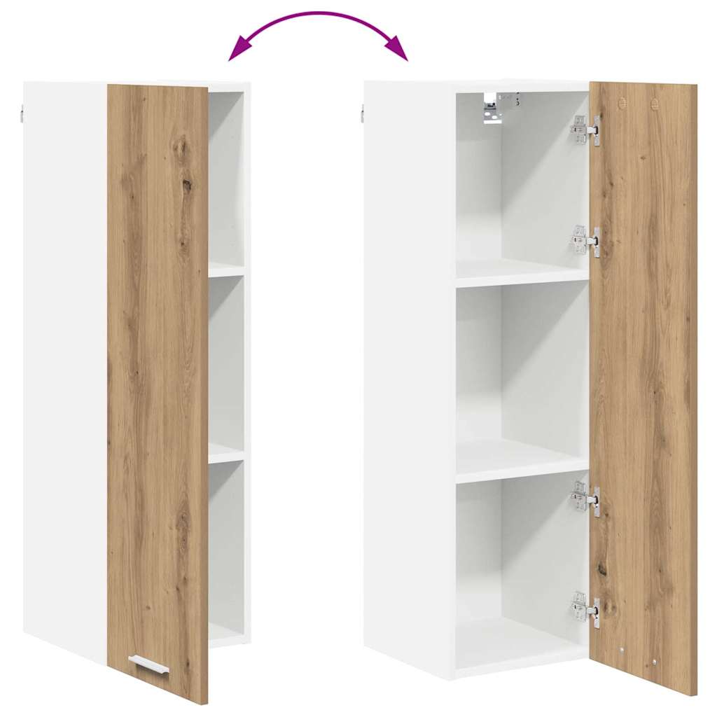 vidaXL Hanging Cabinet Artisan Oak 30 x 31 x 100 cm Engineered Wood
