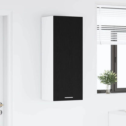 vidaXL Hanging Cabinet Black Oak 40 x 31 x 100 cm Engineered Wood