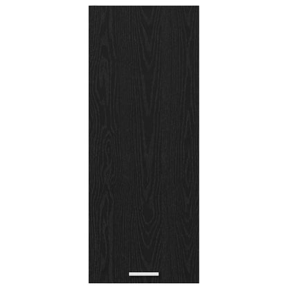 vidaXL Hanging Cabinet Black Oak 40 x 31 x 100 cm Engineered Wood