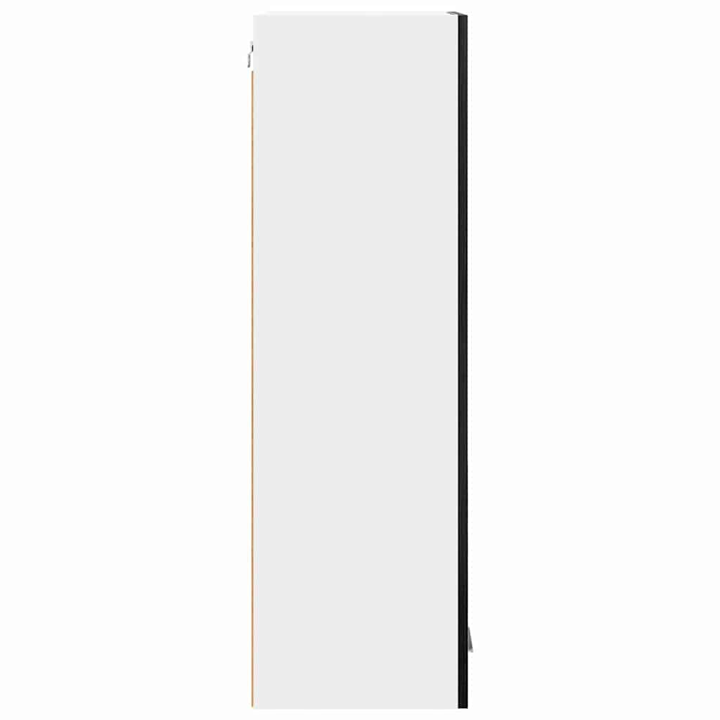 vidaXL Hanging Cabinet Black Oak 40 x 31 x 100 cm Engineered Wood
