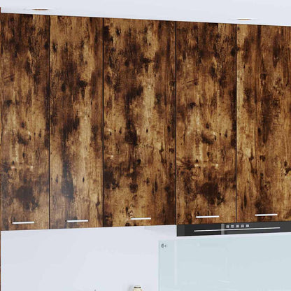 vidaXL Hanging Cabinet Smoked Oak 40 x 31 x 100 cm Engineered Wood