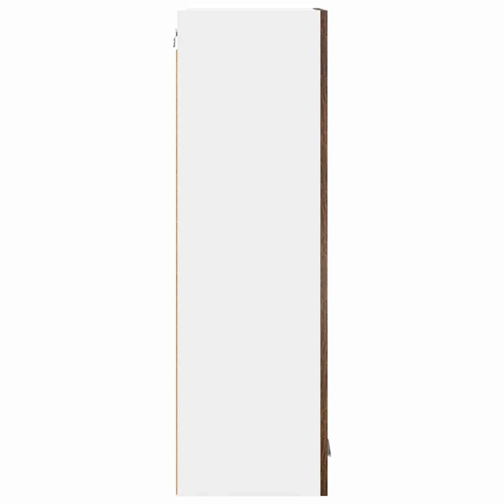 vidaXL Hanging Cabinet Smoked Oak 40 x 31 x 100 cm Engineered Wood