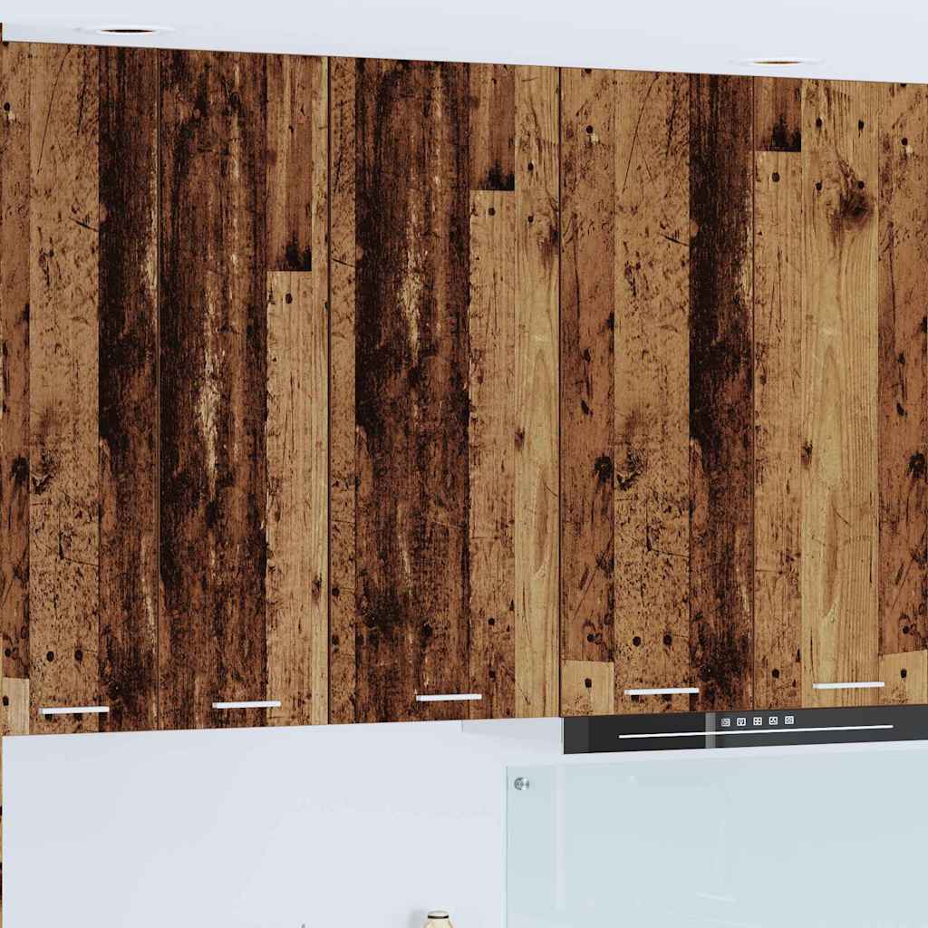 vidaXL Hanging Cabinet Old Wood 40 x 31 x 100 cm Engineered Wood