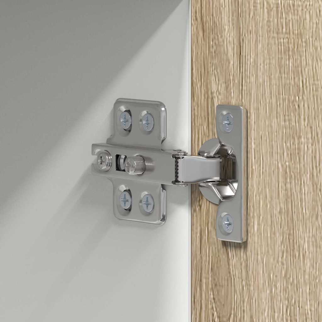 vidaXL Hanging Cabinet Sonoma Oak and White 50 x 31 x 100 cm
