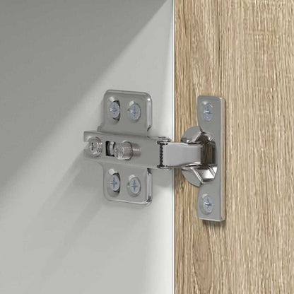 vidaXL Hanging Cabinet Sonoma Oak and White 50 x 31 x 100 cm