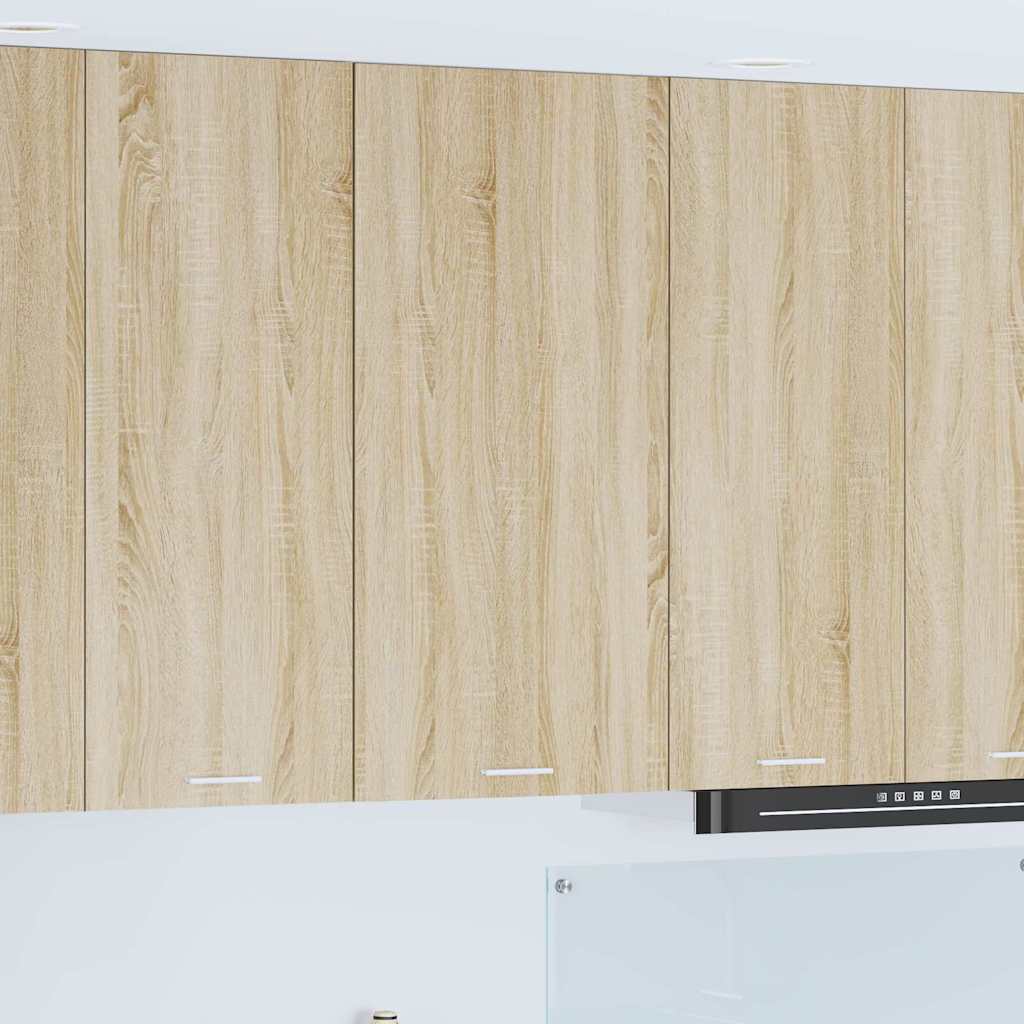 vidaXL Hanging Cabinet Sonoma Oak and White 50 x 31 x 100 cm