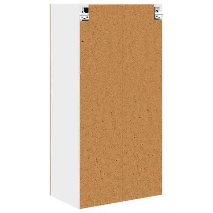 vidaXL Hanging Cabinet Sonoma Oak and White 50 x 31 x 100 cm