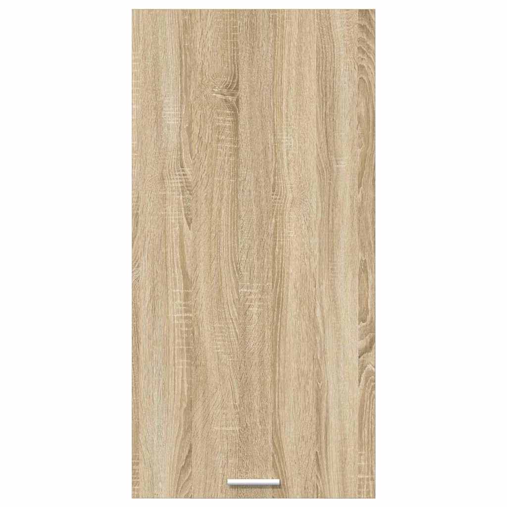 vidaXL Hanging Cabinet Sonoma Oak and White 50 x 31 x 100 cm