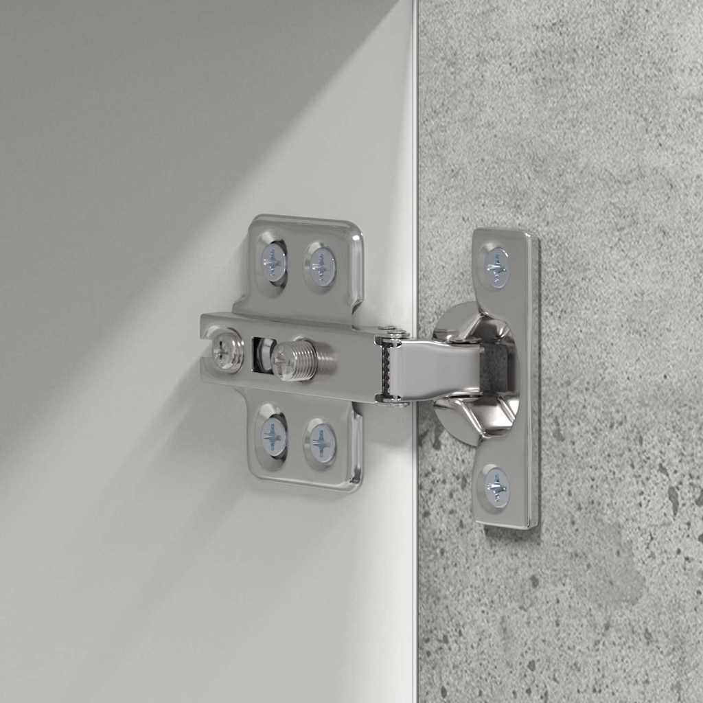 vidaXL Hanging Cabinet Concrete Grey and White 50 x 31 x 100 cm