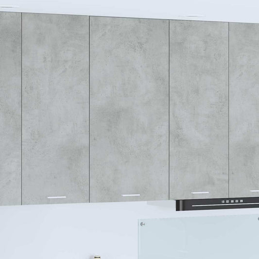 vidaXL Hanging Cabinet Concrete Grey and White 50 x 31 x 100 cm