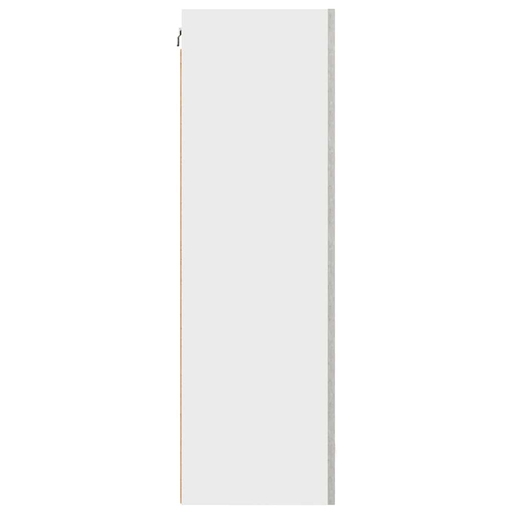 vidaXL Hanging Cabinet Concrete Grey and White 50 x 31 x 100 cm