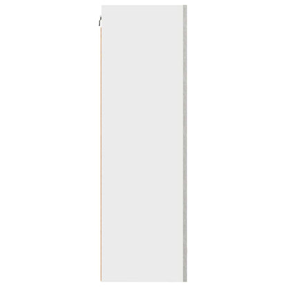 vidaXL Hanging Cabinet Concrete Grey and White 50 x 31 x 100 cm