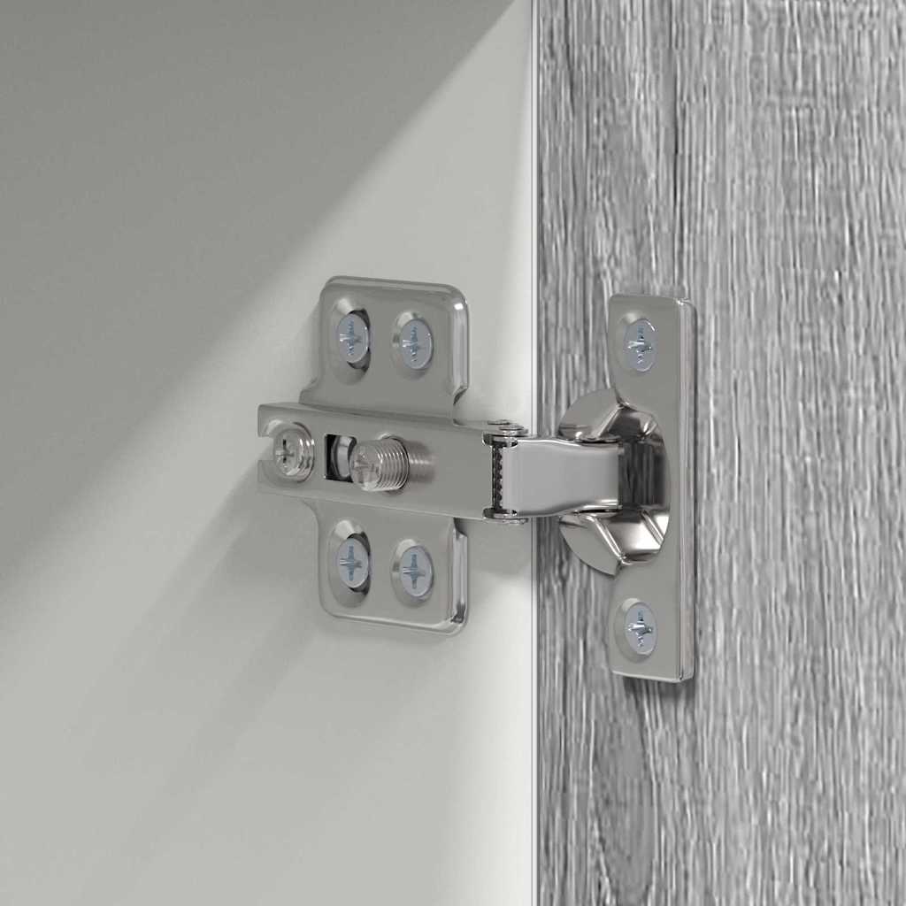 vidaXL Hanging Cabinet Grey Sonoma and White 50 x 31 x 100 cm