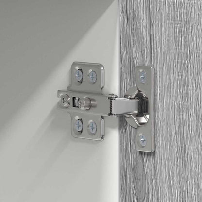 vidaXL Hanging Cabinet Grey Sonoma and White 50 x 31 x 100 cm