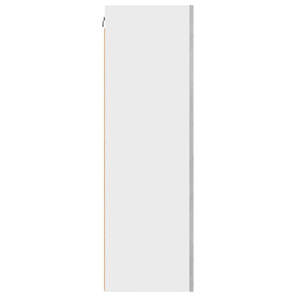 vidaXL Hanging Cabinet Grey Sonoma and White 50 x 31 x 100 cm