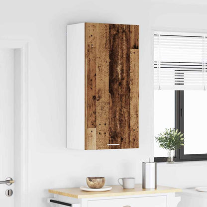 vidaXL Hanging Cabinet Old Wood and White 50 x 31 x 100 cm