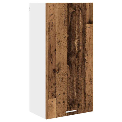 vidaXL Hanging Cabinet Old Wood and White 50 x 31 x 100 cm