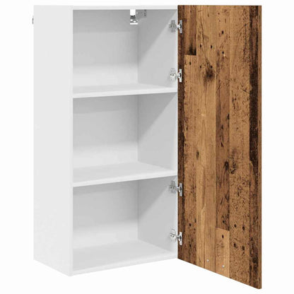 vidaXL Hanging Cabinet Old Wood and White 50 x 31 x 100 cm