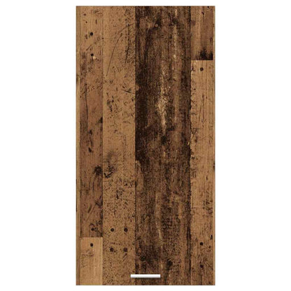 vidaXL Hanging Cabinet Old Wood and White 50 x 31 x 100 cm