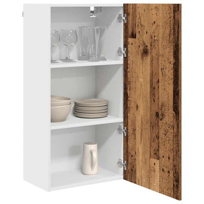 vidaXL Hanging Cabinet Old Wood and White 50 x 31 x 100 cm