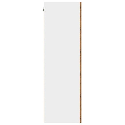 vidaXL Hanging Cabinet Old Wood and White 50 x 31 x 100 cm