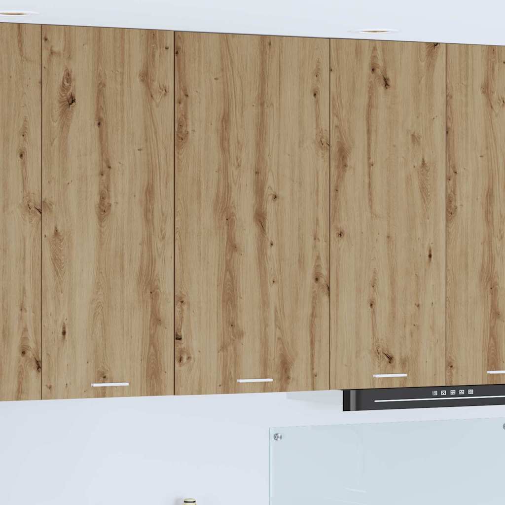 vidaXL Hanging Cabinet Artisan Oak and White 50 x 31 x 100 cm