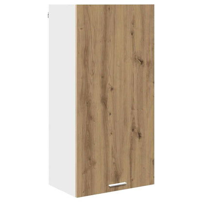 vidaXL Hanging Cabinet Artisan Oak and White 50 x 31 x 100 cm