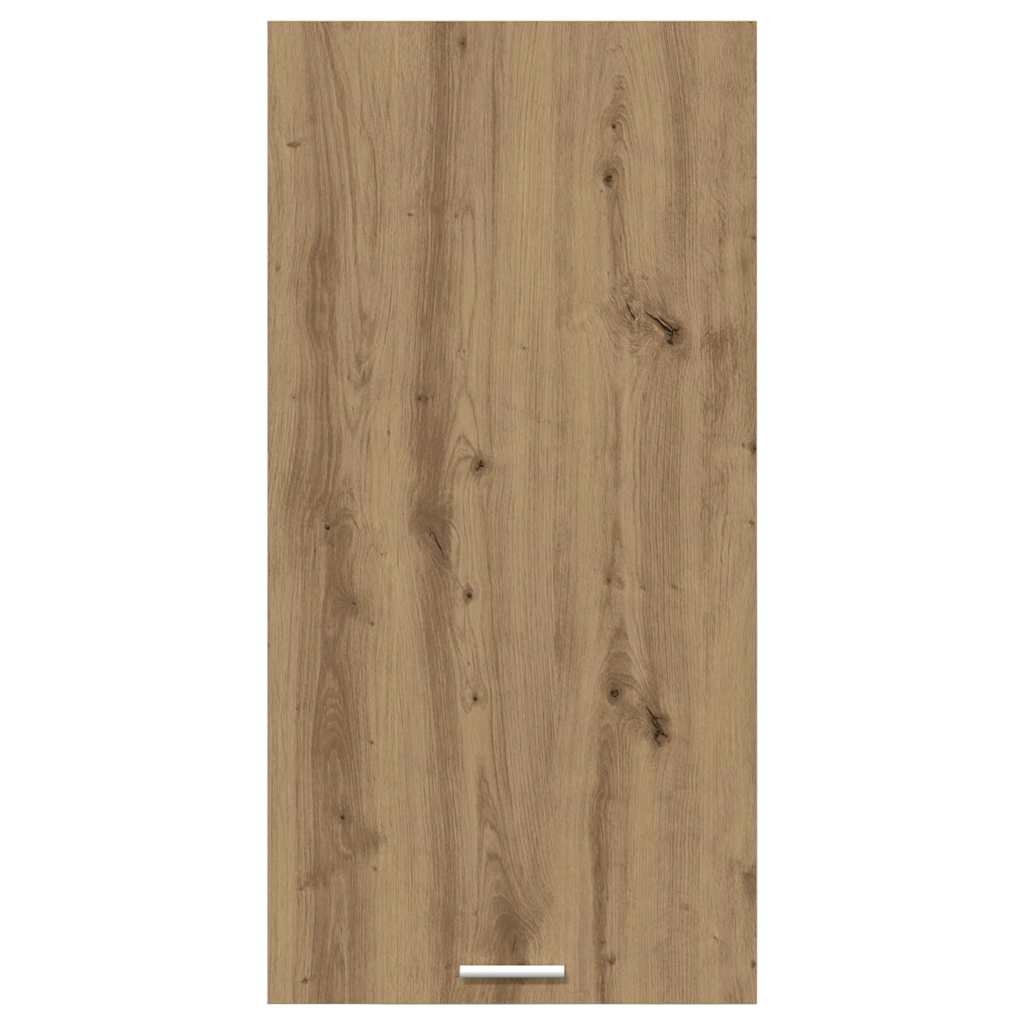 vidaXL Hanging Cabinet Artisan Oak and White 50 x 31 x 100 cm