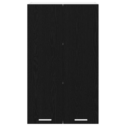 vidaXL Hanging Cabinet Black Oak 60 x 31 x 100 cm Engineered Wood
