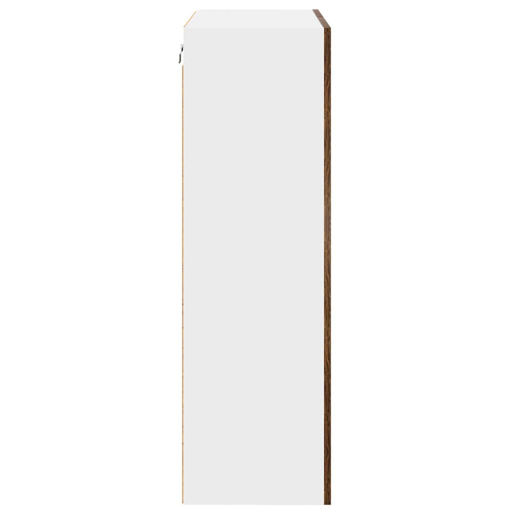 vidaXL Hanging Cabinet Smoked Oak 60 x 31 x 100 cm Engineered Wood