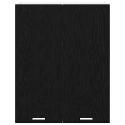 vidaXL Hanging Cabinet Black Oak 80 x 31 x 100 cm Engineered Wood