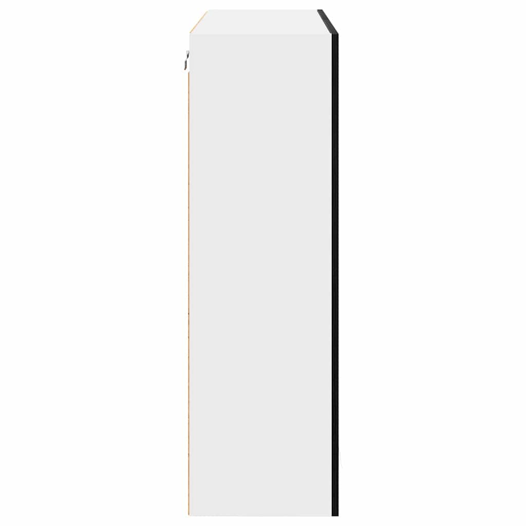 vidaXL Hanging Cabinet Black Oak 80 x 31 x 100 cm Engineered Wood