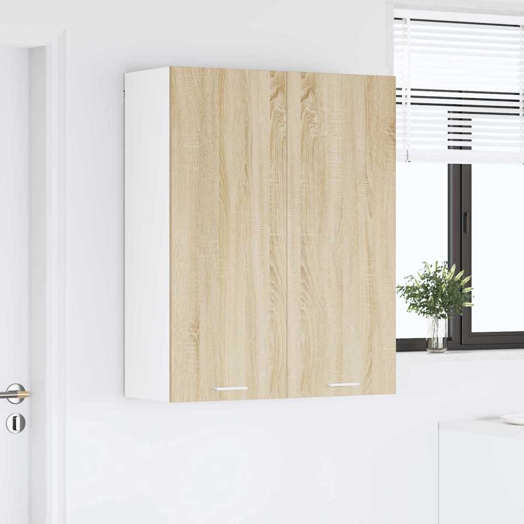 vidaXL Hanging Cabinet Sonoma Oak 80 x 31 x 100 cm Engineered Wood