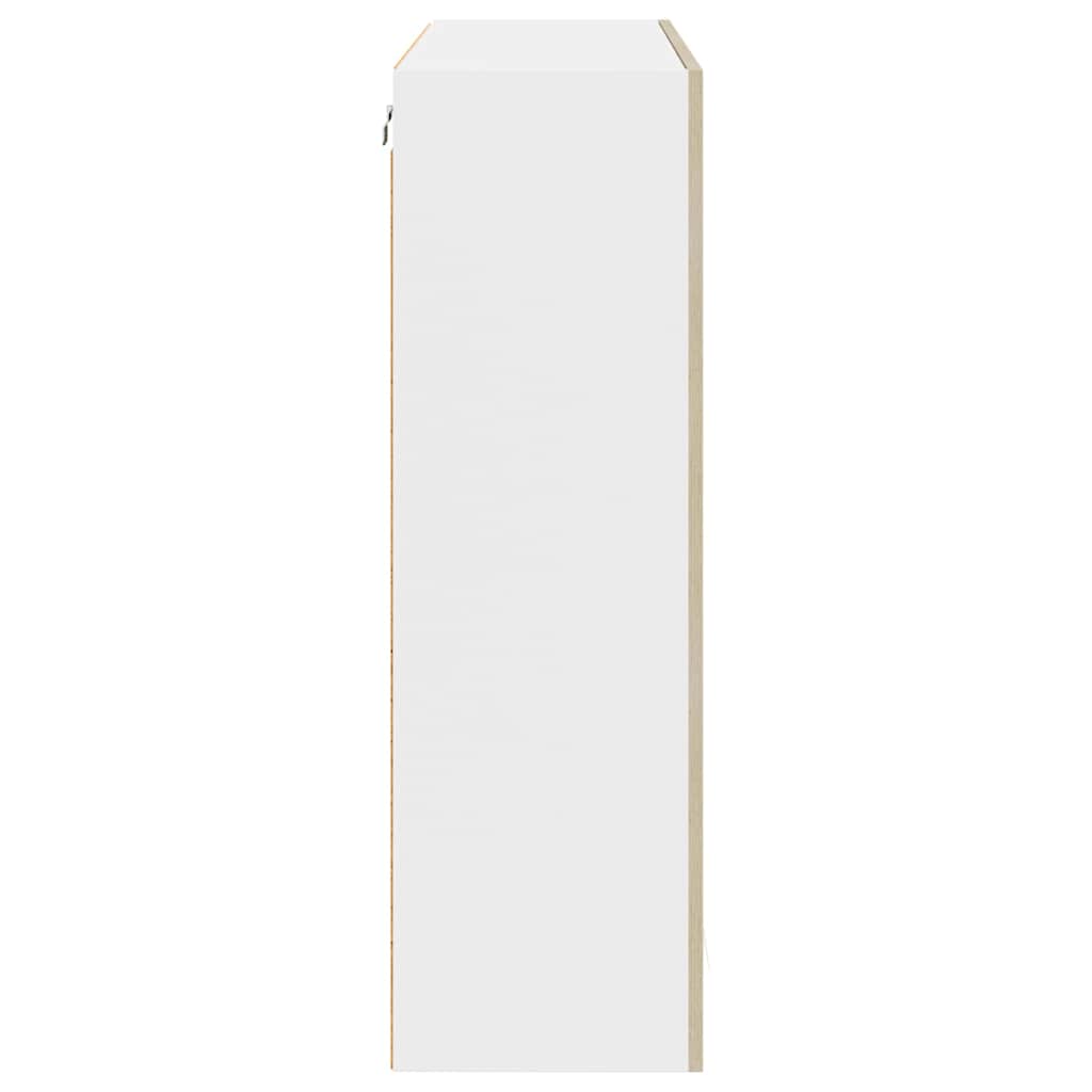 vidaXL Hanging Cabinet Sonoma Oak 80 x 31 x 100 cm Engineered Wood