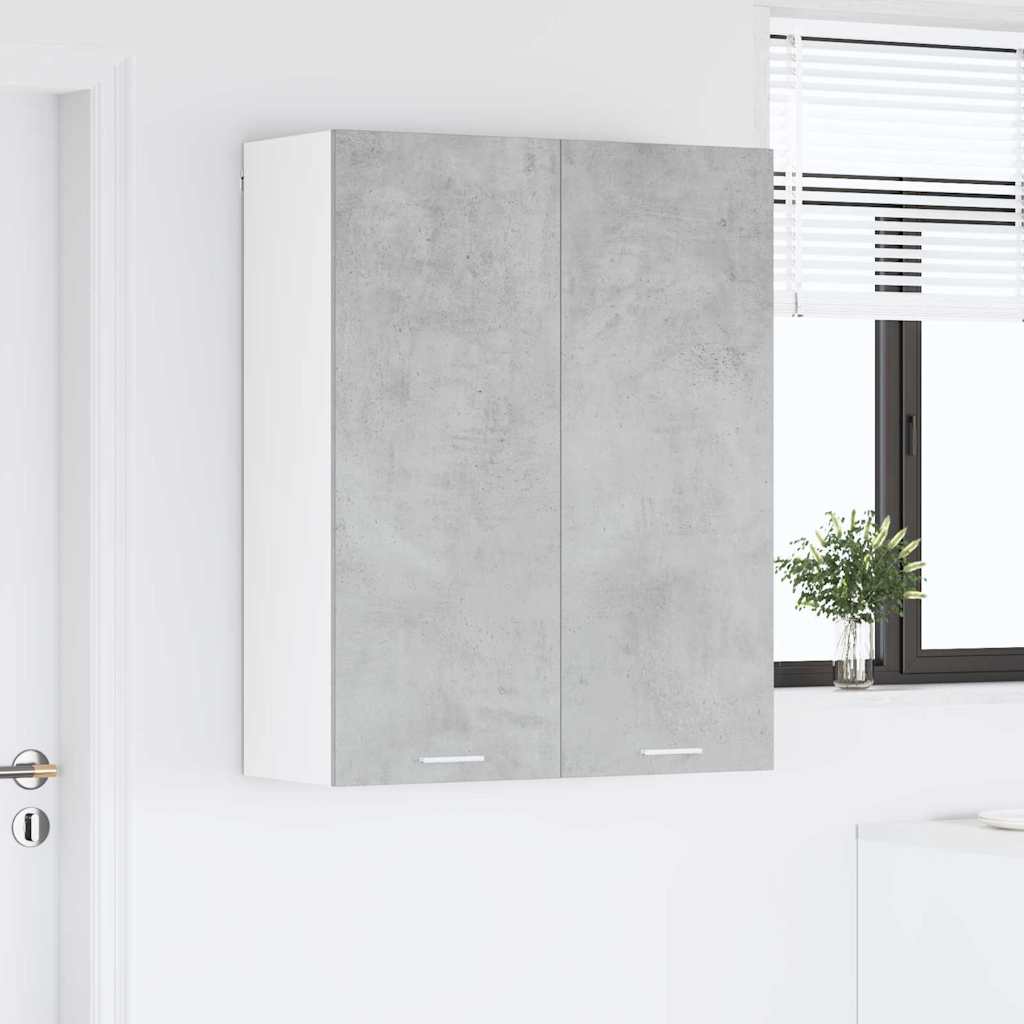 vidaXL Hanging Cabinet Concrete Grey 80 x 31 x 100 cm Engineered Wood