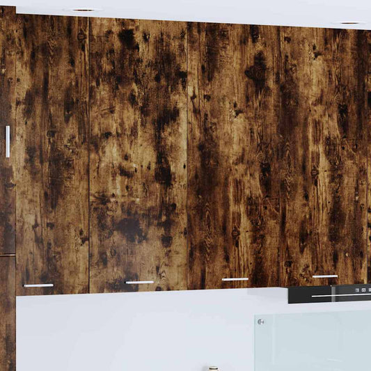vidaXL Hanging Cabinet Smoked Oak 80 x 31 x 100 cm Engineered Wood