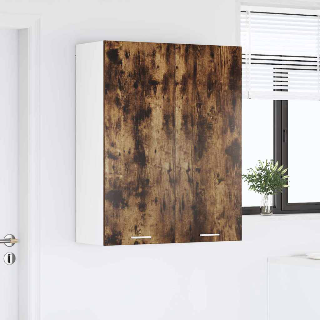 vidaXL Hanging Cabinet Smoked Oak 80 x 31 x 100 cm Engineered Wood