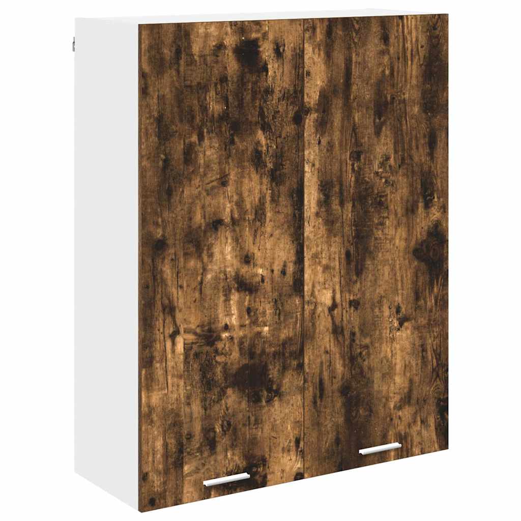 vidaXL Hanging Cabinet Smoked Oak 80 x 31 x 100 cm Engineered Wood