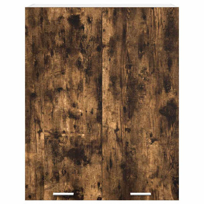 vidaXL Hanging Cabinet Smoked Oak 80 x 31 x 100 cm Engineered Wood