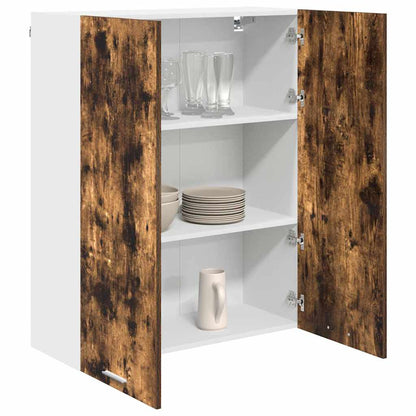 vidaXL Hanging Cabinet Smoked Oak 80 x 31 x 100 cm Engineered Wood