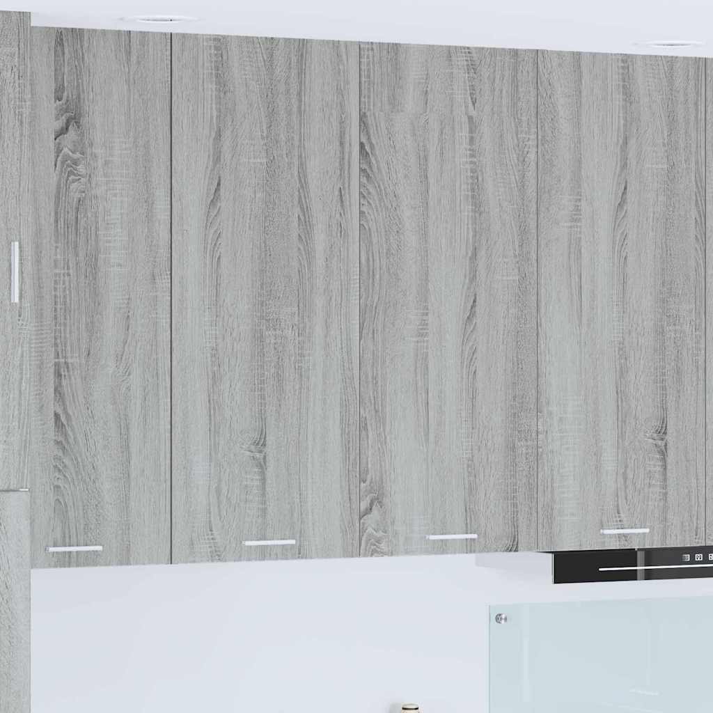 vidaXL Hanging Cabinet Grey Sonoma 80 x 31 x 100 cm Engineered Wood