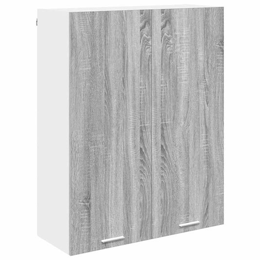 vidaXL Hanging Cabinet Grey Sonoma 80 x 31 x 100 cm Engineered Wood