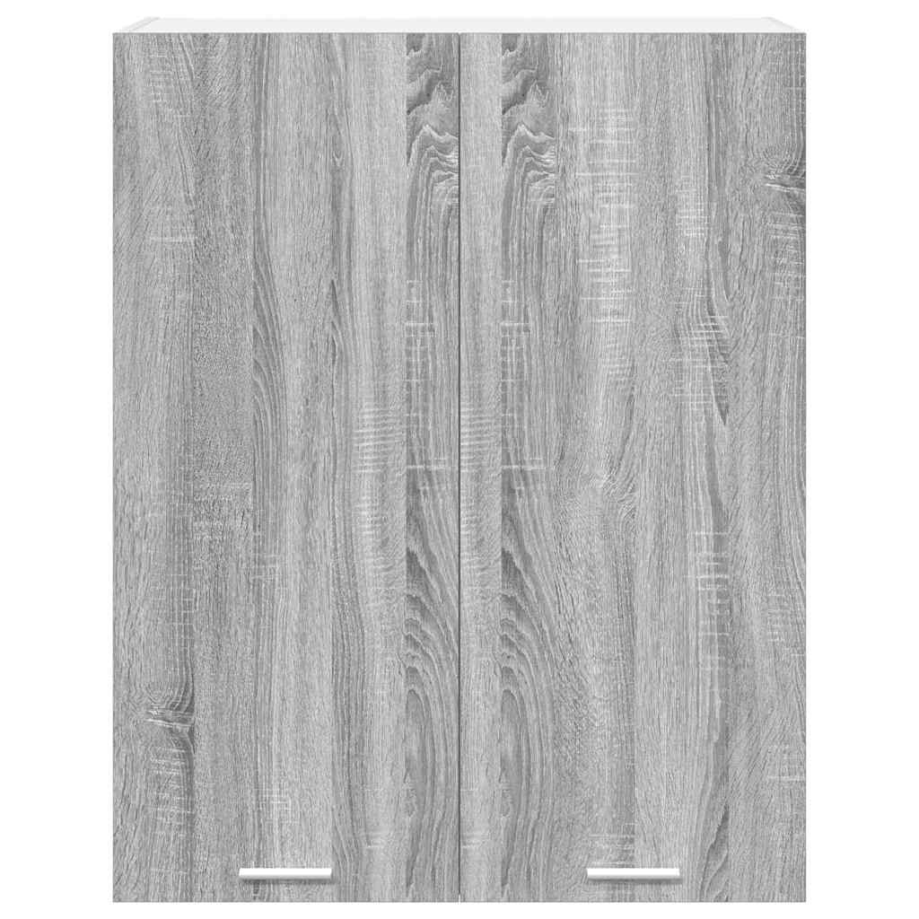 vidaXL Hanging Cabinet Grey Sonoma 80 x 31 x 100 cm Engineered Wood