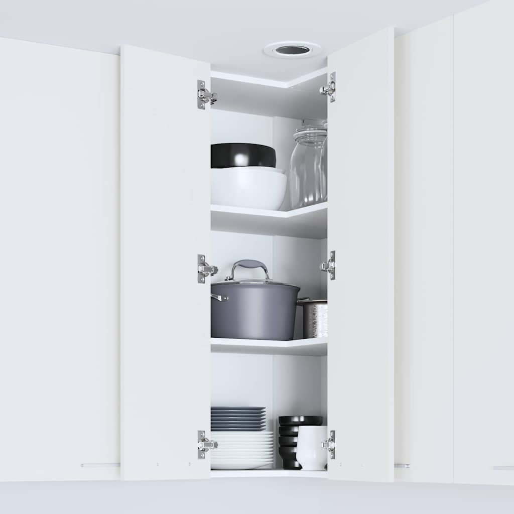 vidaXL Hanging Cabinet White 57 x 57 x 100 cm Engineered Wood