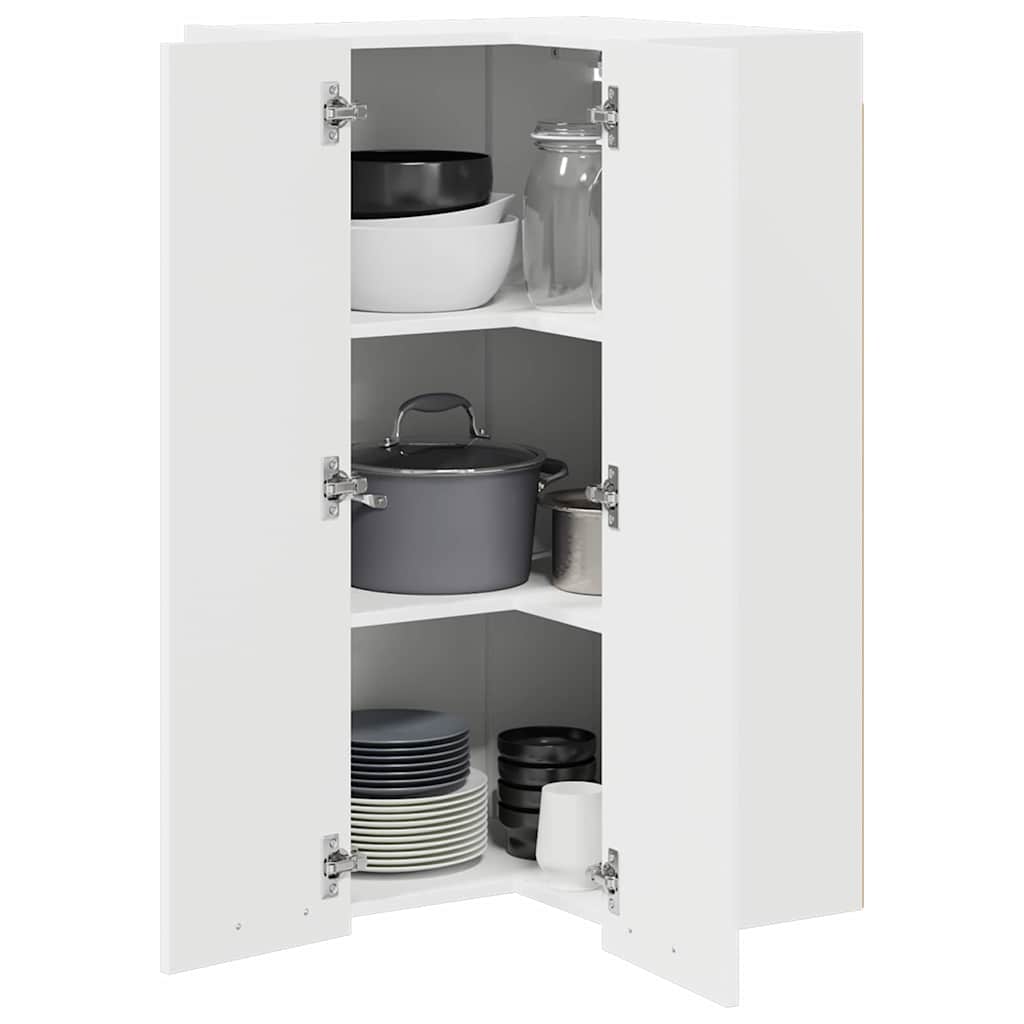 vidaXL Hanging Cabinet White 57 x 57 x 100 cm Engineered Wood