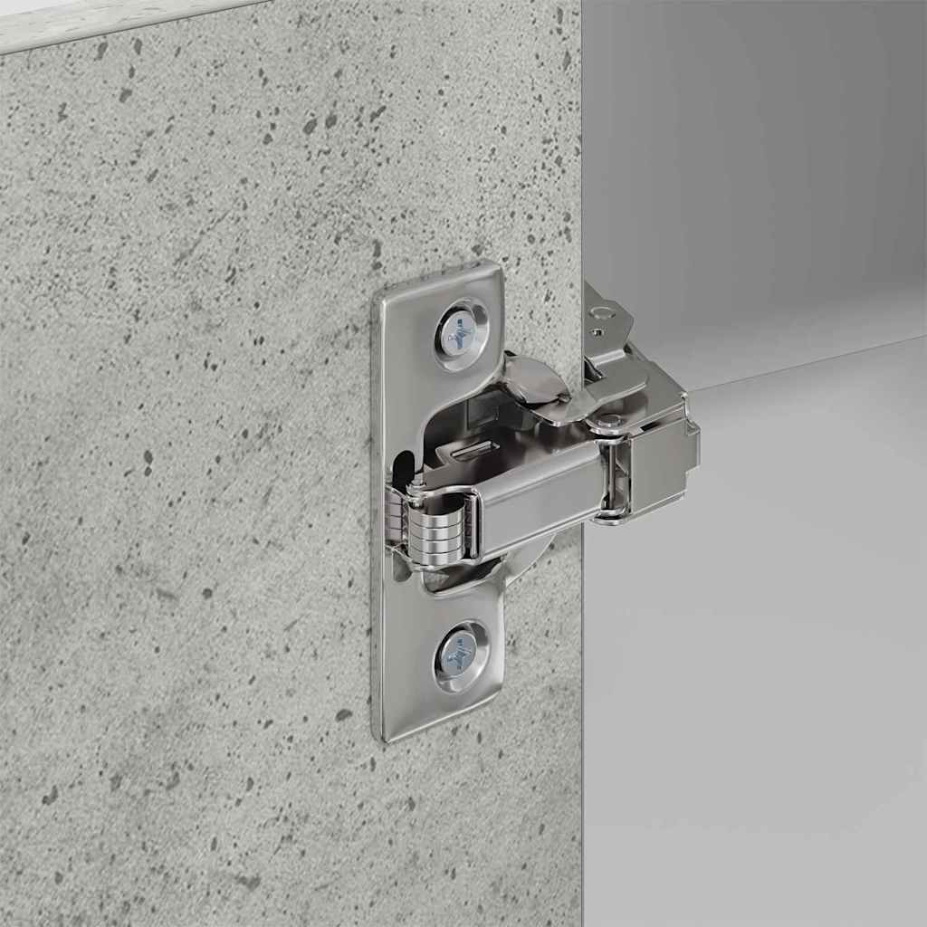 vidaXL Hanging Cabinet Concrete Grey and White 57 x 57 x 100 cm